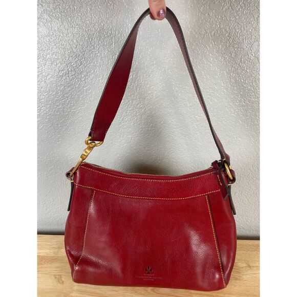 Dooney & Bourke Women's Florentine Red Cassidy Hobo Shoulder Bag - Picture 2 of 13